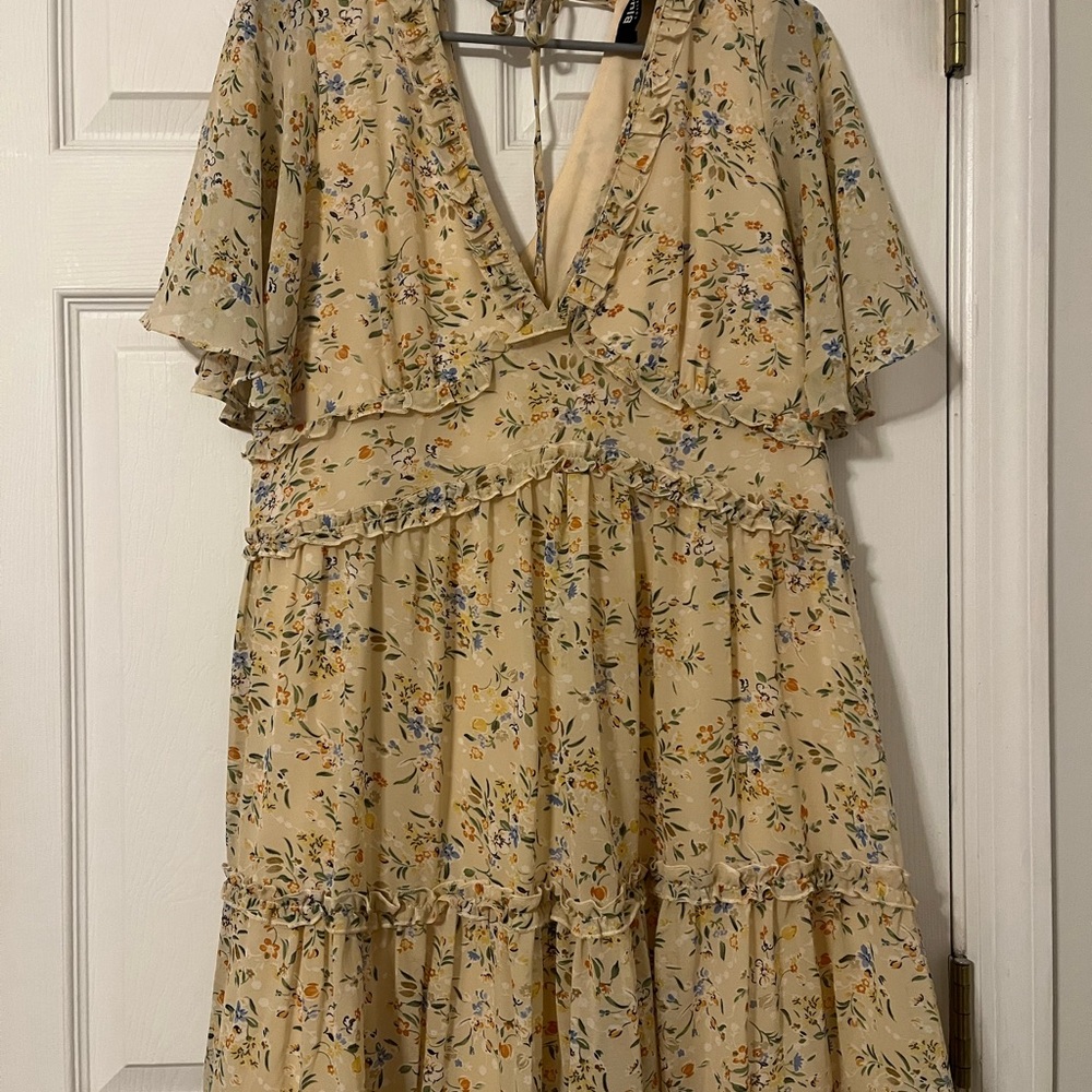 Floral Cream Dress